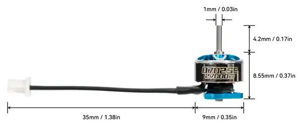Bezszczotkowe silniki 0702SE 25000KV