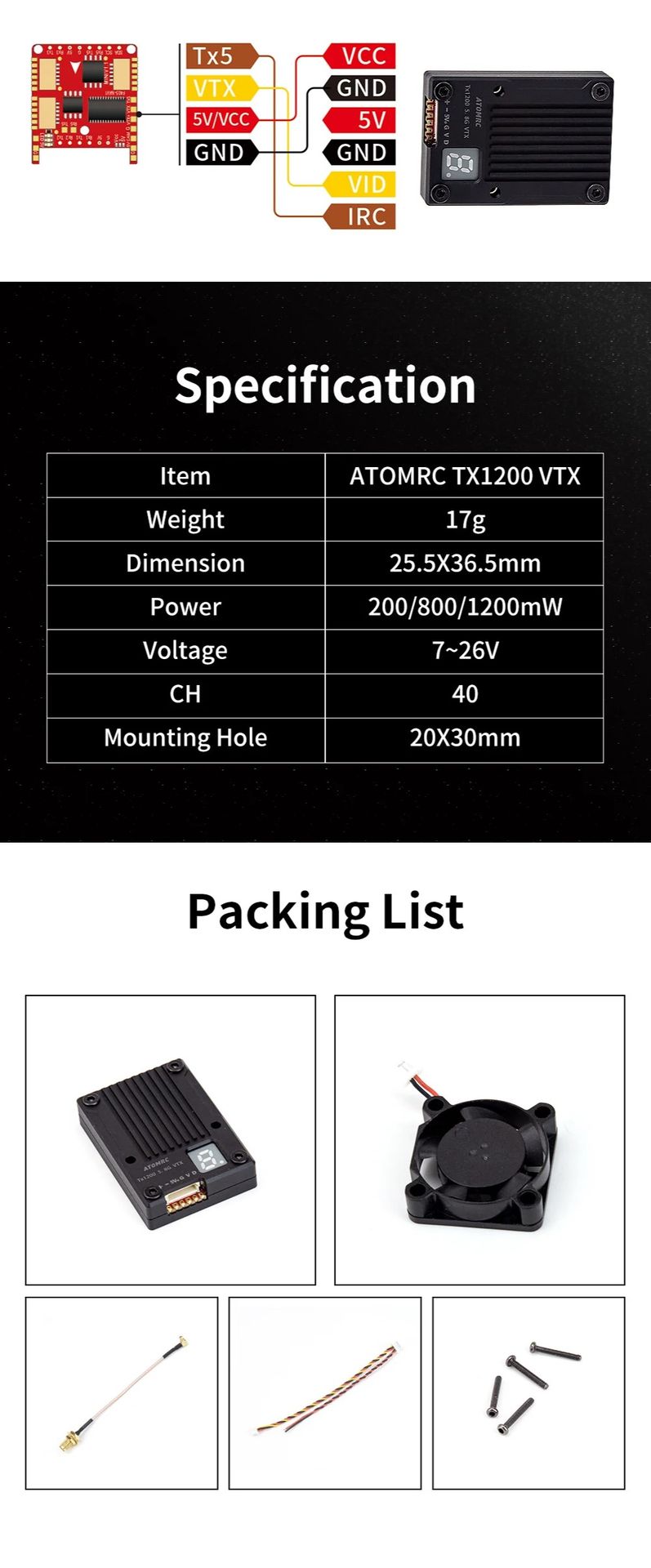 VTX-SKYZONE-1.2W-5.8G