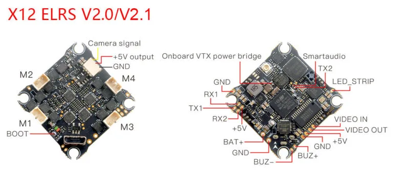 Happymodel-X12-ELRS-5in1-AIO-flight-controller