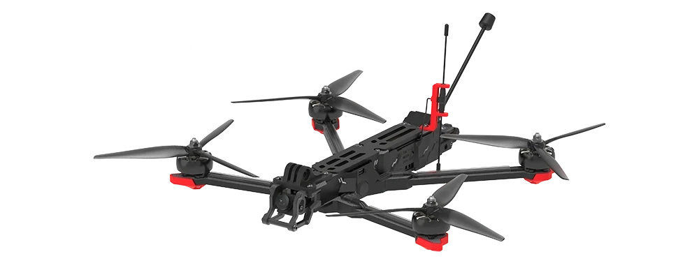 HQProp 7X4X3 Light Grey propellers on an FPV drone