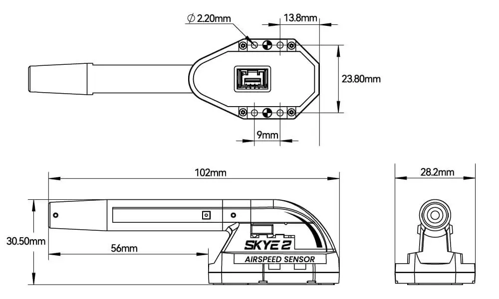 Czujnik-prędkości-CUAV-SKYE-2-DroneCAN