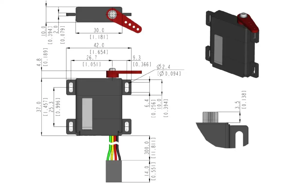 Serwomechanizm-Hitec-MD145SW-UAVCAN-DroneCAN-(ST)