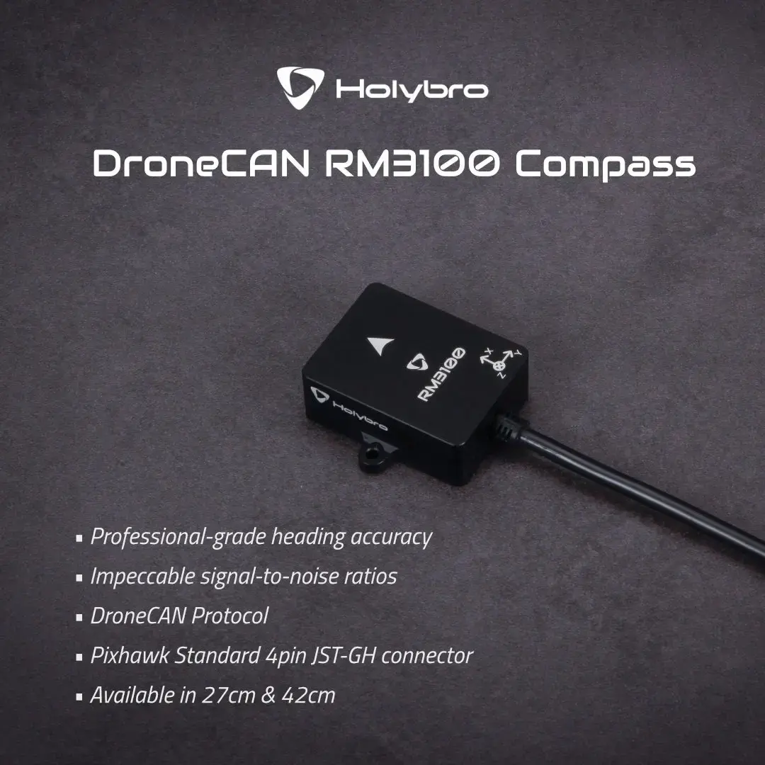Kompas-Holybro-DroneCAN-RM3100-kabel-42cm