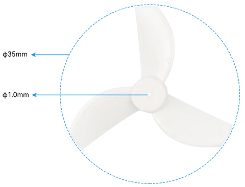 gemfan-35mm-3-blade-props-1-0mm-shaft-white-4pcs