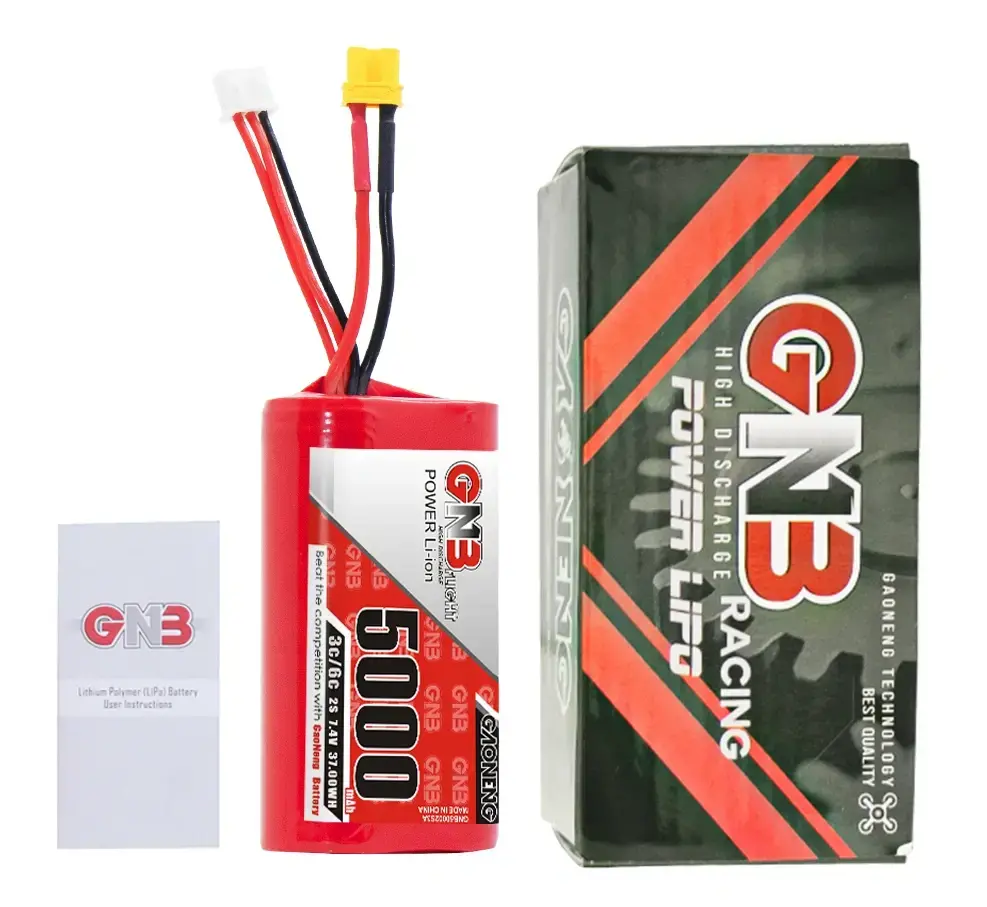 Akumulator-Li-Ion-GNB-5000mAh-2S1P-7.4V-3C-XT30