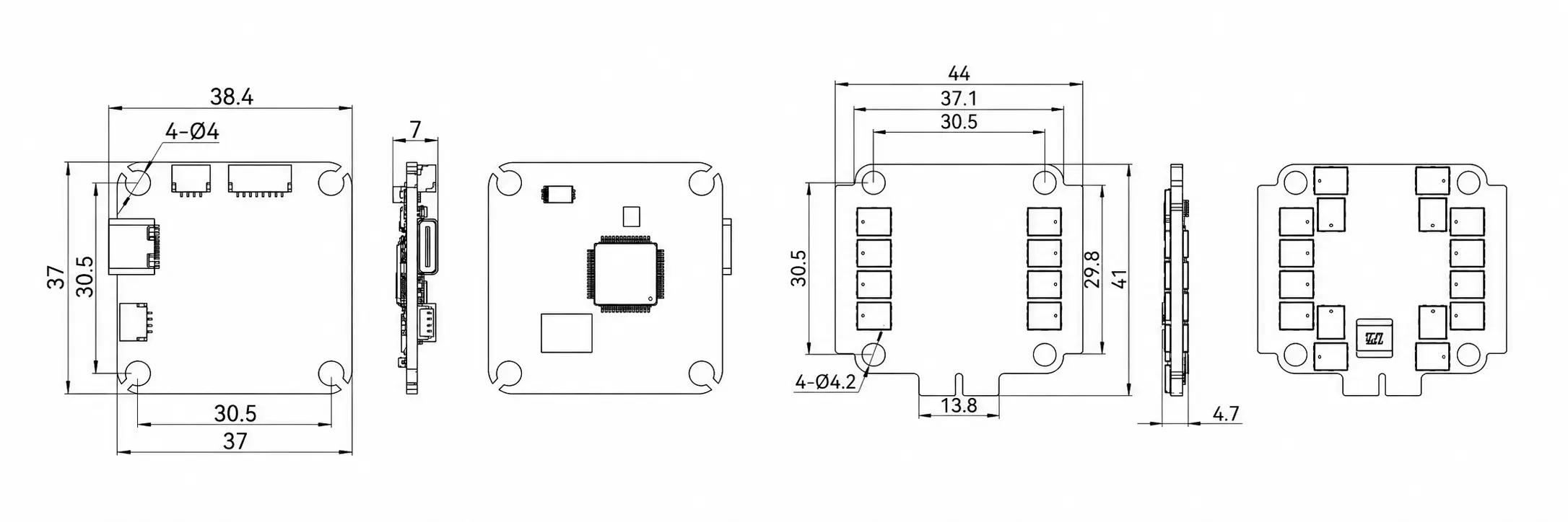 t-motor-velox-v70a-se-8s-am32-4in1-electronic-speed-controller