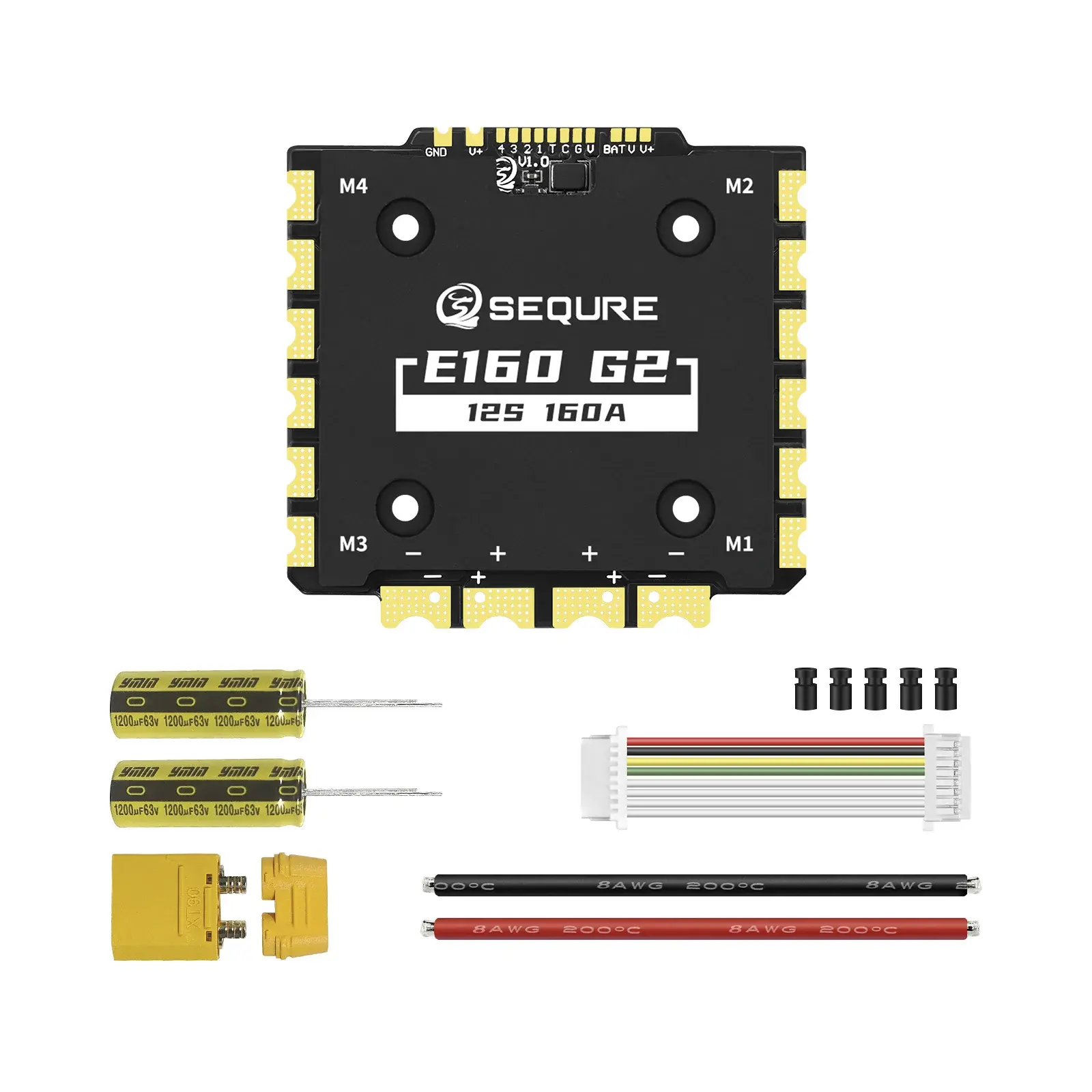 sequre-e160-g2-12s-am32-4in1-esc