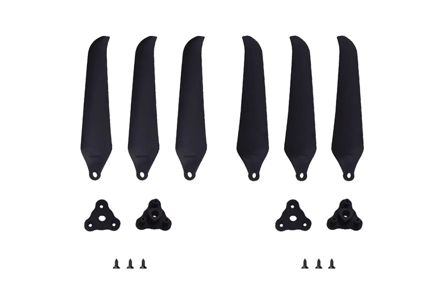 gemfan-f9046-folding-3-blade-glass-fiber-nylon-1l1r-prop-black-unassembled