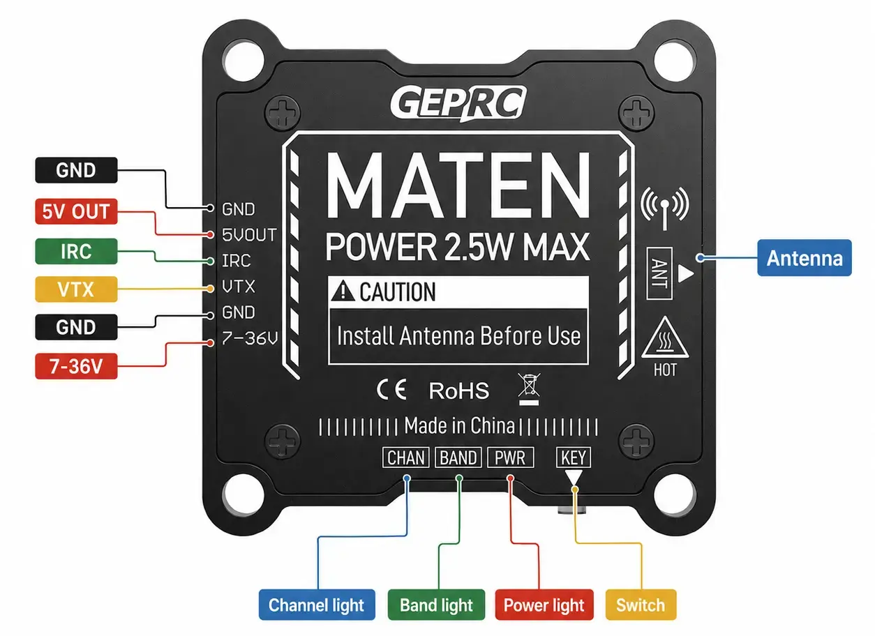 Nadajnik-wideo-GEPRC-MATEN-5.8G-2.5W