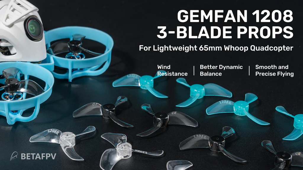 Śmigła-3-łopatowe-1.0mm-31mm-Gemfan-(12 SZTUK)
