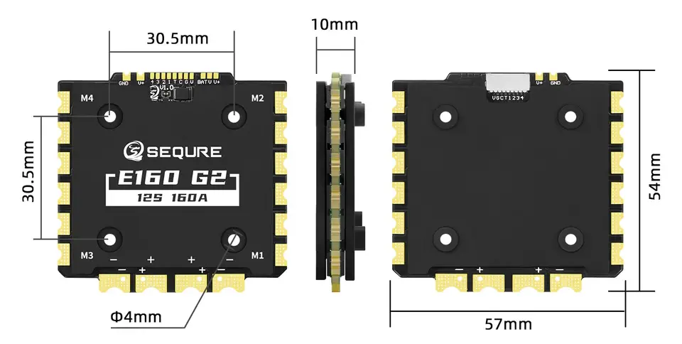 Regulator-ESC-SEQURE-E160-G2-12S-AM32-4IN1