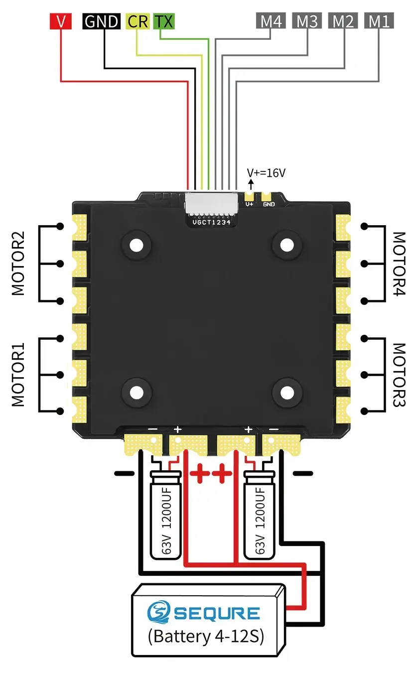 Regulator-ESC-SEQURE-E160-G2-12S-AM32-4IN1
