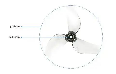 Śmigła-3-łopatowe-Gemfan-1219S-31mm-1.0mm-16szt.