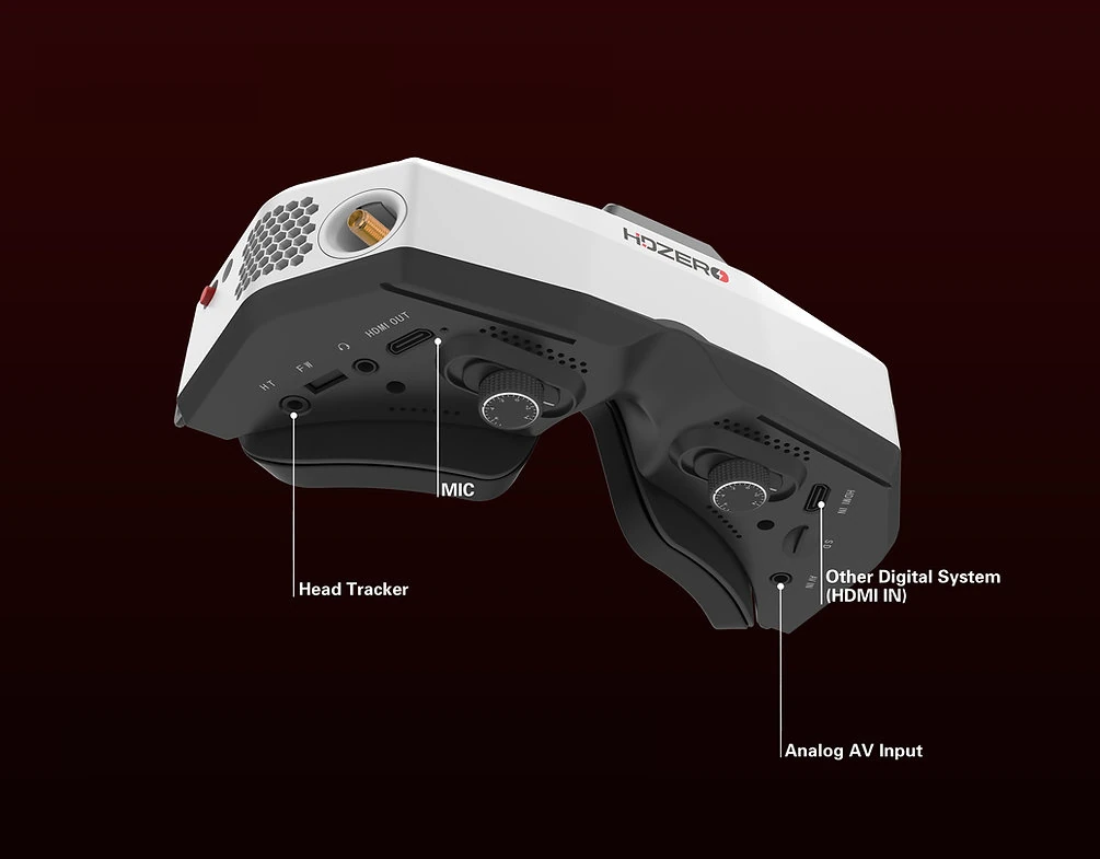 HDZero Goggle 2 inputs and outputs