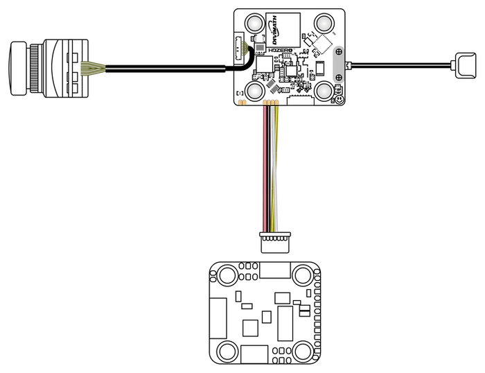 HDZero Race V3 VTX wiring diagram