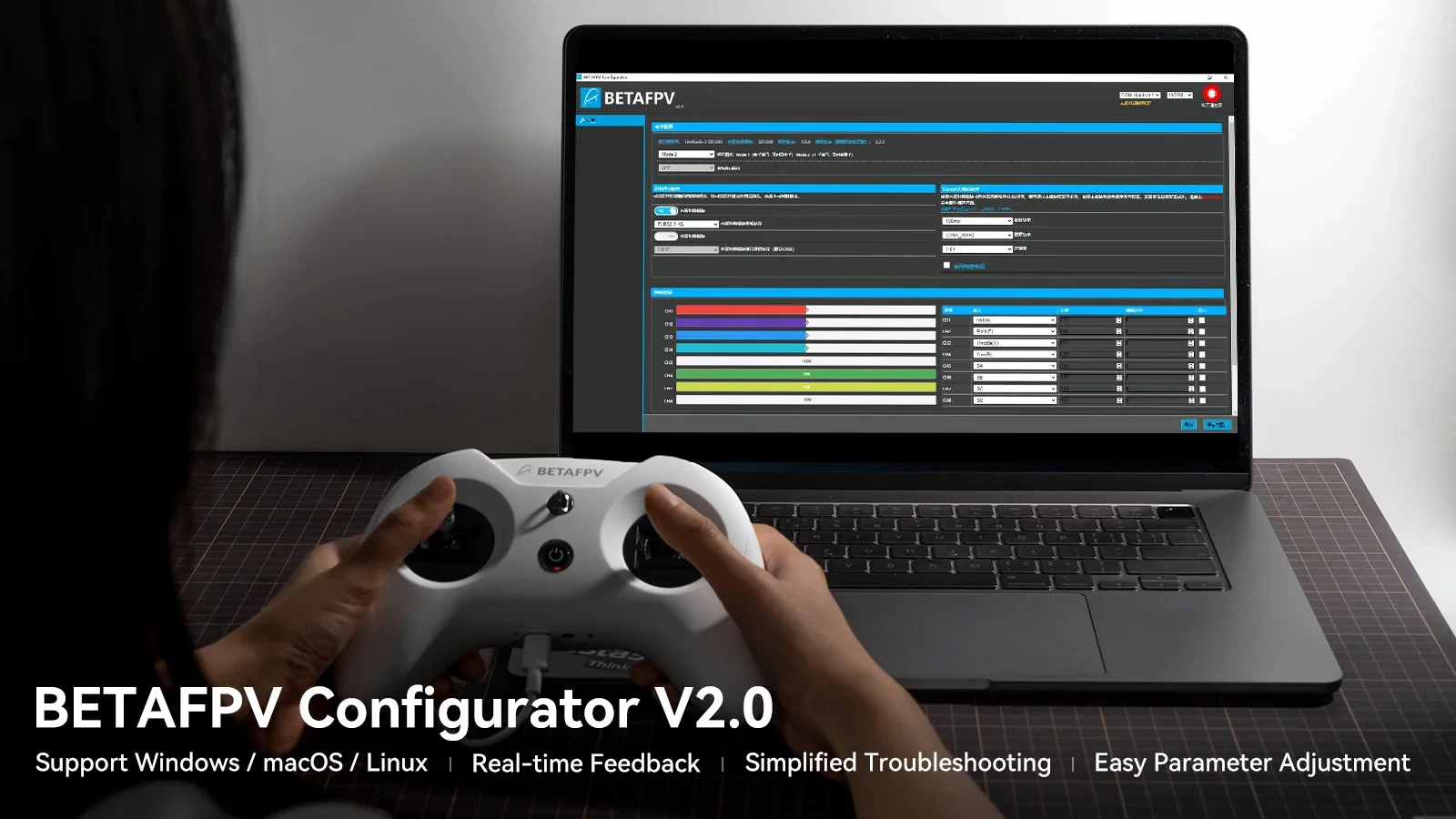 BetaFPV LiteRadio 2 SE Radio Transmitter Mode 2 ELRS 2.4G and BETAFPV Configurator