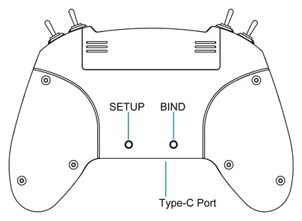 BetaFPV LiteRadio 2 SE Radio Transmitter Mode 2 ELRS 2.4G back