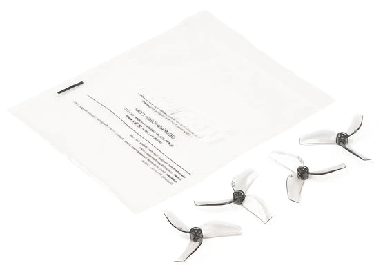 Gemfan 1207 3-blade Propellers 1.0mm Shaft Transparent Gray package