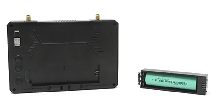 SKYZONE M5 FPV Monitor with an 18650 battery holder