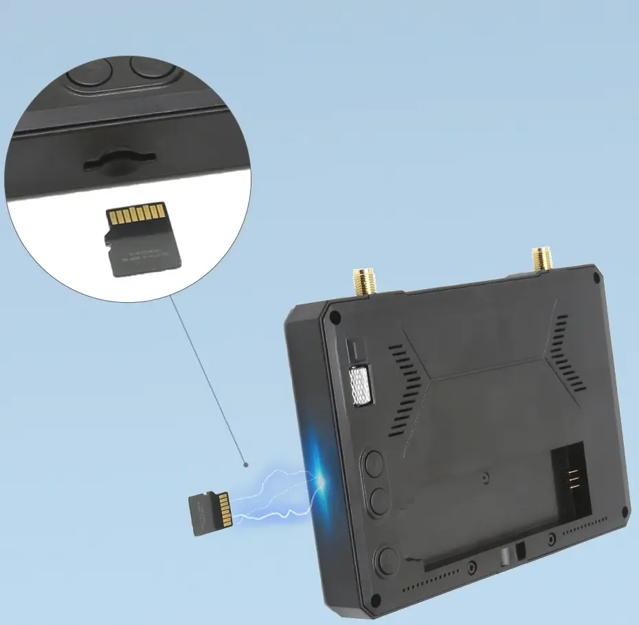 SKYZONE M5 FPV Monitor microSD card slot