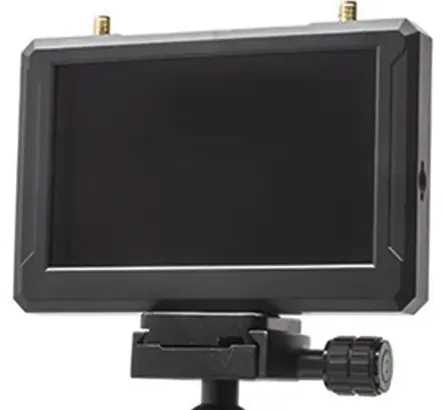 SKYZONE M5 FPV Monitor on a tripod