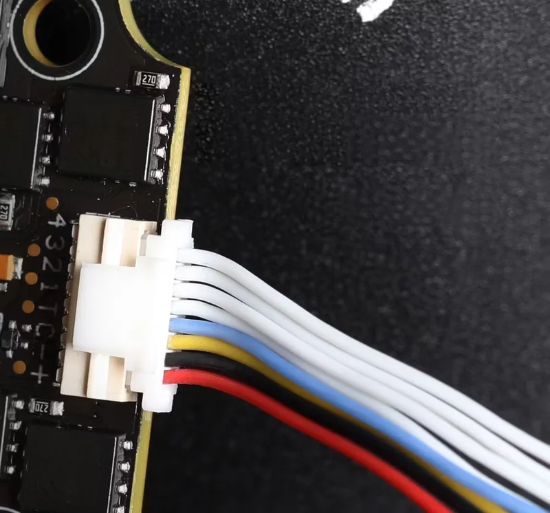 Locking 8-pin socket on the T-Motor Cine 80A 4IN1 8S Electronic Speed Controller