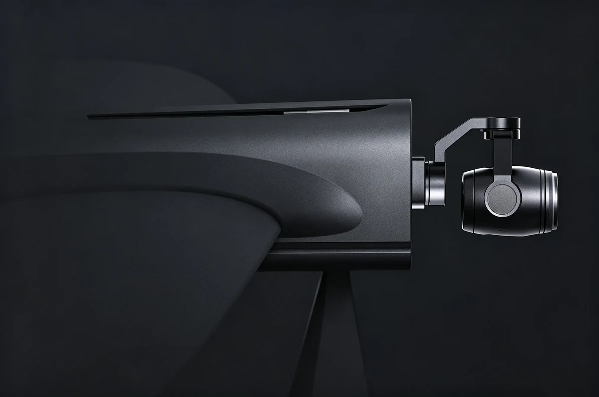 SIYI ZR30 Optical Pod in nose mode on a fixed-wing drone