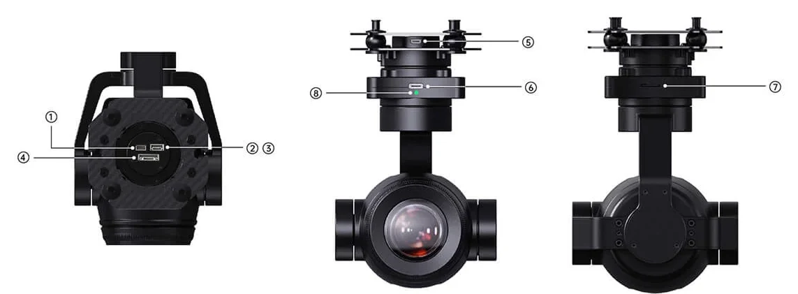 SIYI ZR30 Optical Pod interfaces