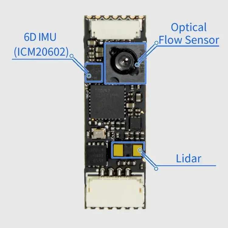 Optical flow sensor HereFlow board with the IMU, optical flow sensor and lidar