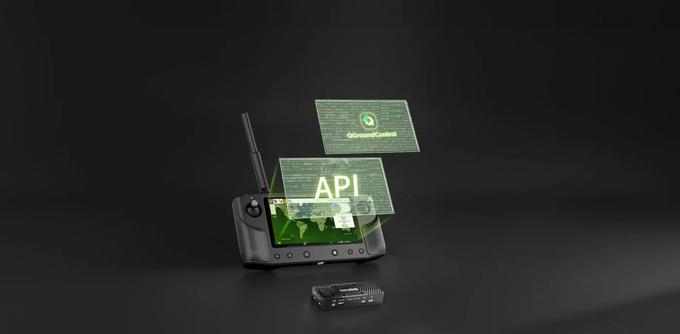 Herelink 1.1 controller with QGroundControl and the open API