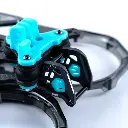 Rama-FPV-3"-Axisflying-Cineon-C30-V2-niebiesko-zielona-Kit