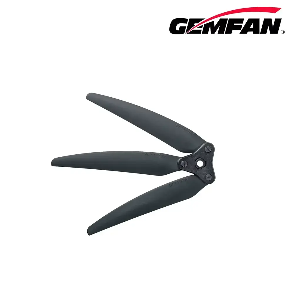 Śmigła-3-łopatowe-składane-Gemfan-1159F-GFRN-1L1R-czarne-Kit