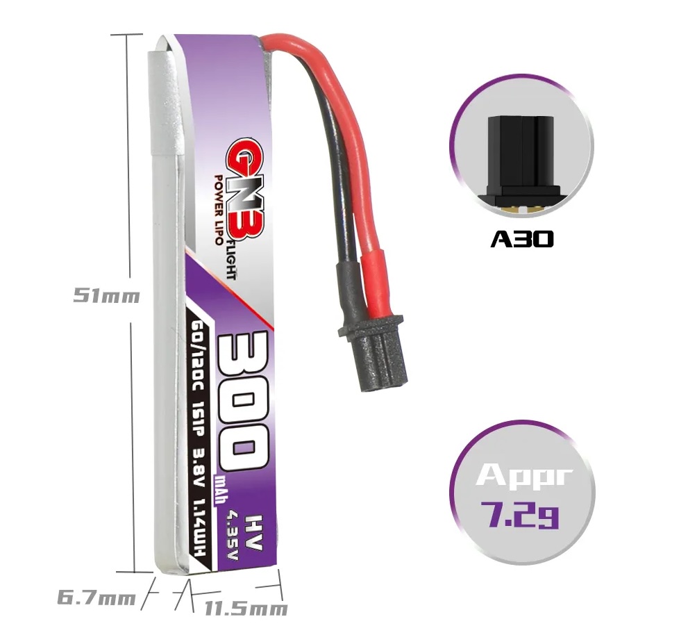 Akumulator-LiPo-GNB-LiHV-1S-3.8V-300mAh-60C-A30-na-kablu