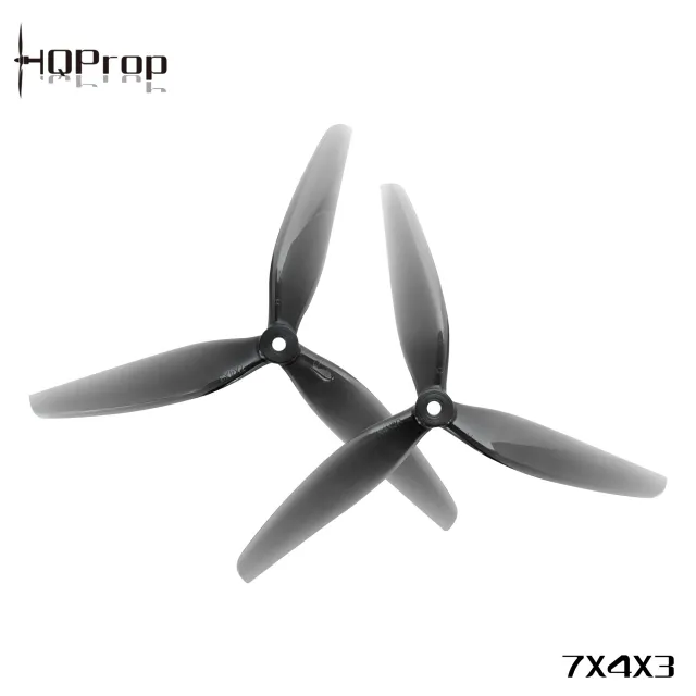 Śmigła 3-łopatowe HQProp 7X4X3 PC Light Grey (2CW+2CCW)