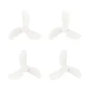 Gemfan 35mm 3-Blade Props 1.0mm Shaft White 4pcs