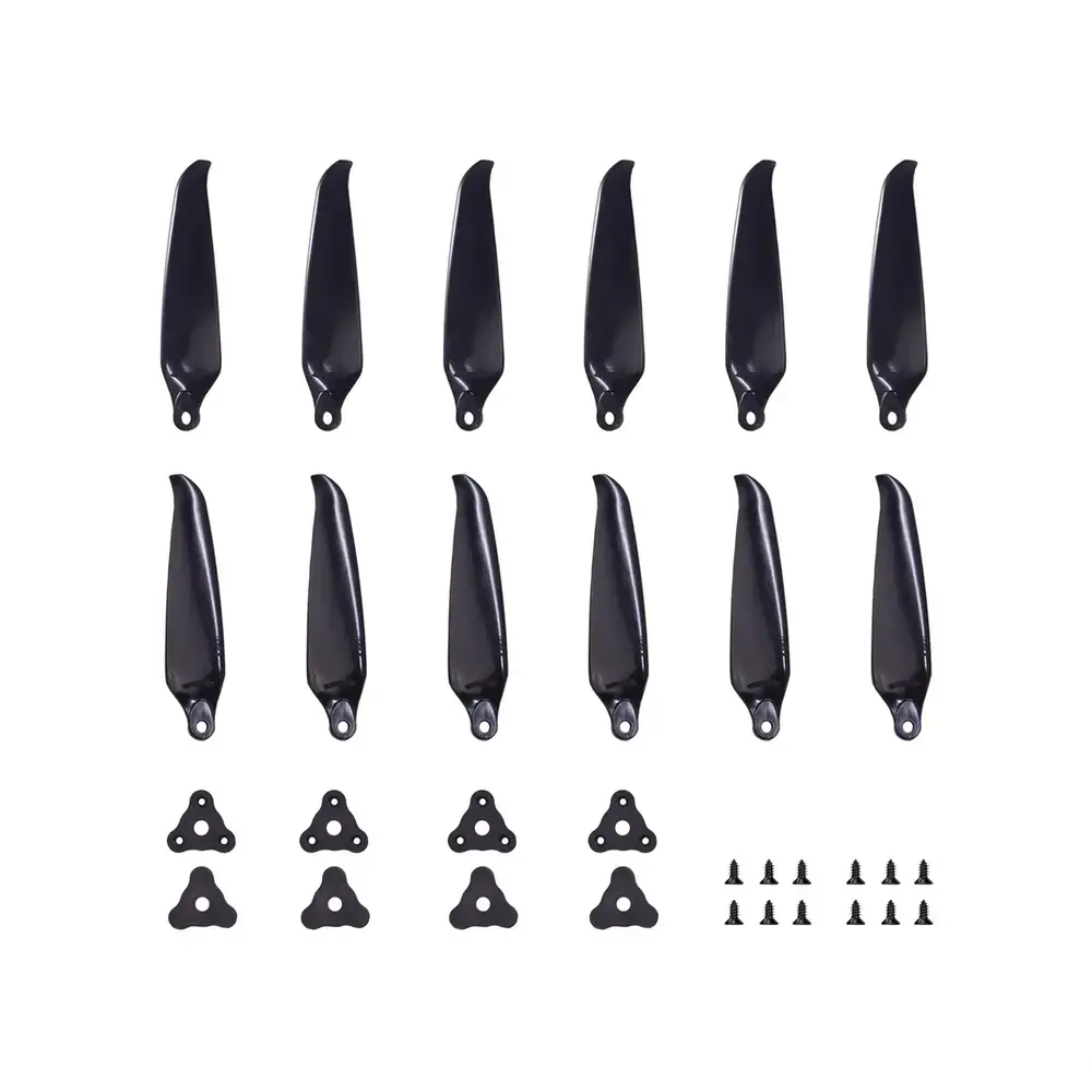 Śmigła 3-łopatowe składane Gemfan F7036 GFRN 2L2R czarne Kit