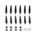Gemfan F7036 Folding 3 Blade Glass Fiber Nylon 2L2R Prop - Black (Unassembled)