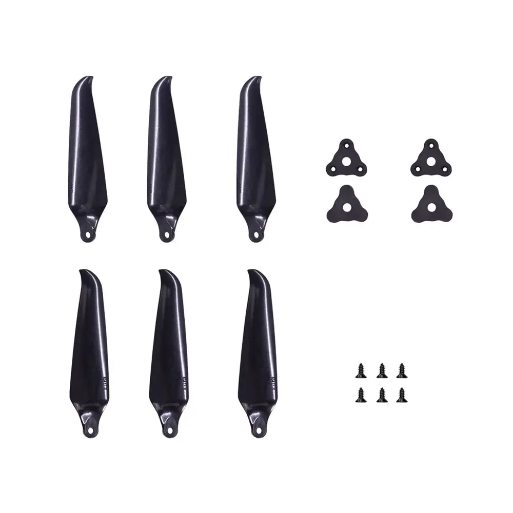 Śmigła 3-łopatowe składane Gemfan F8041 GFRN 1L1R czarne Kit