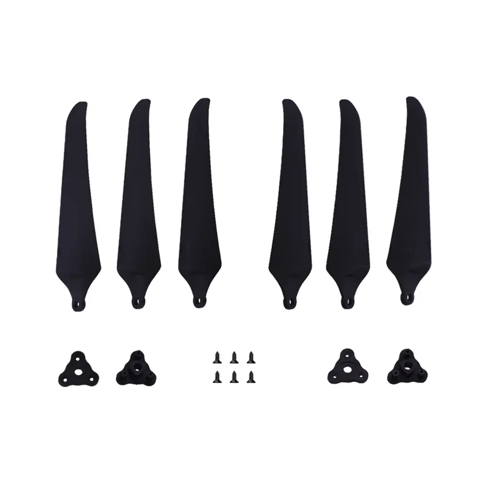 Śmigła 3-łopatowe składane Gemfan F1051 GFRN 1L1R czarne Kit