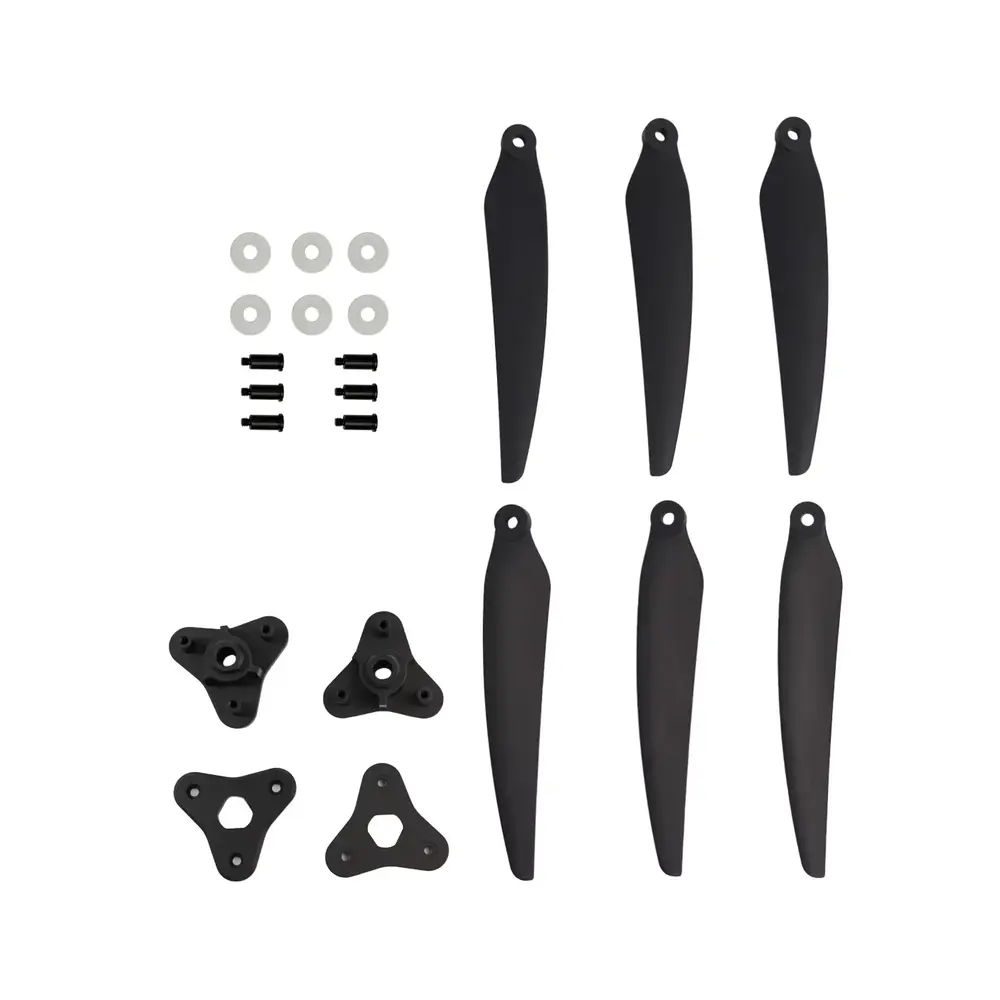 Śmigła 3-łopatowe składane Gemfan 1159F GFRN 1L1R czarne Kit