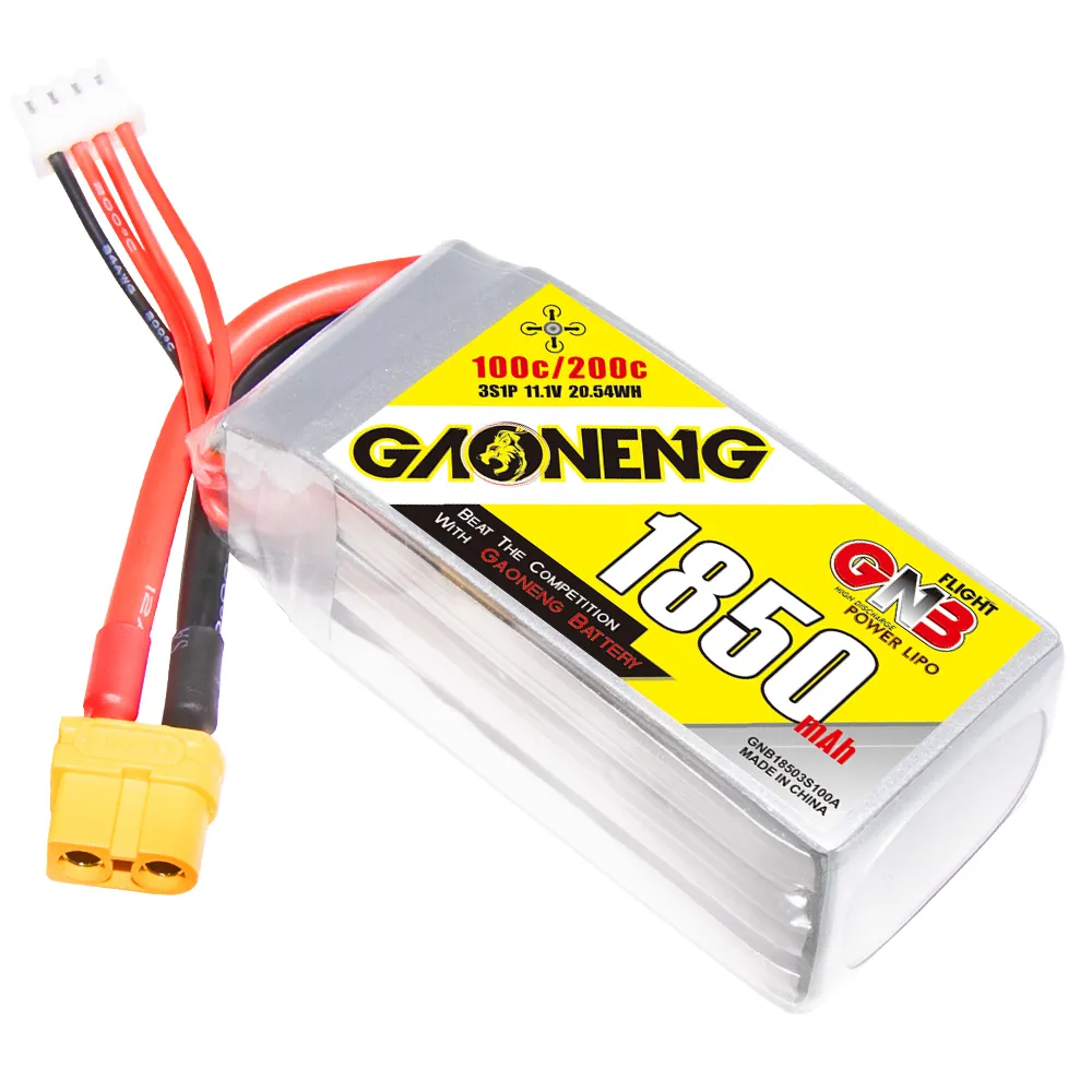 GNB 3S 11.1V 1850mAh 100C XT60 LiPo Battery