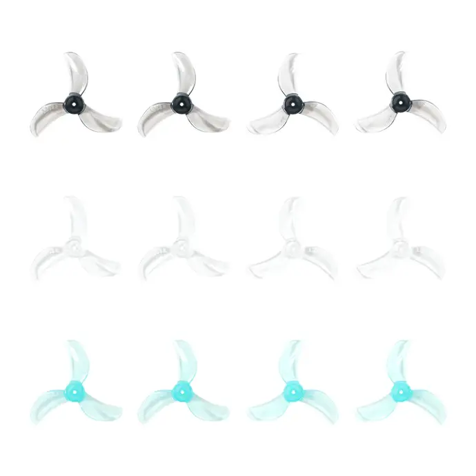 Gemfan 1208-3 31mm 1.0mm 3-Blade Props 12pcs | Multi Color