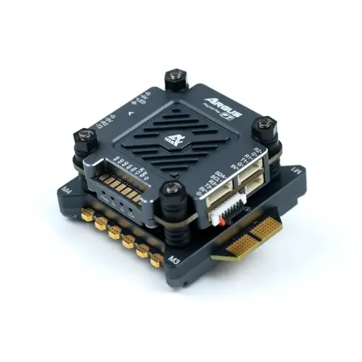 Stack Axisflying Argus Pro F7 FC + 65A 6S AM32 4in1 ESC aluminiowe obudowy