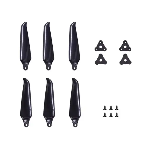 [PMGNF8041-3] Śmigła 3-łopatowe składane Gemfan F8041 GFRN 1L1R czarne Kit