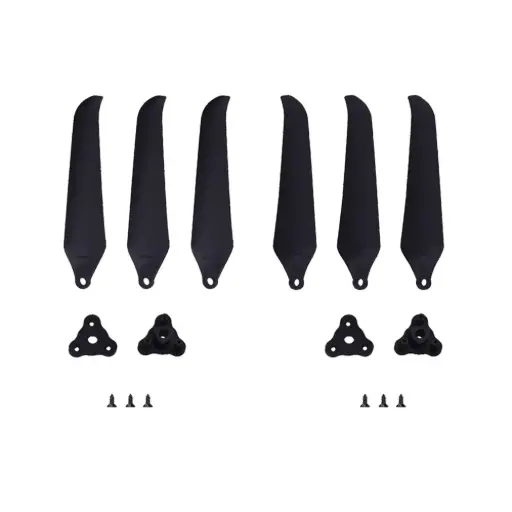[PMGNF9046-3] Gemfan F9046 Folding 3 Blade Glass Fiber Nylon 1L1R Prop - Black (Unassembled)