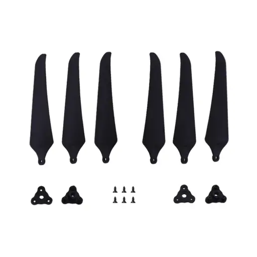 [PMGNF1051-3] Śmigła 3-łopatowe składane Gemfan F1051 GFRN 1L1R czarne Kit