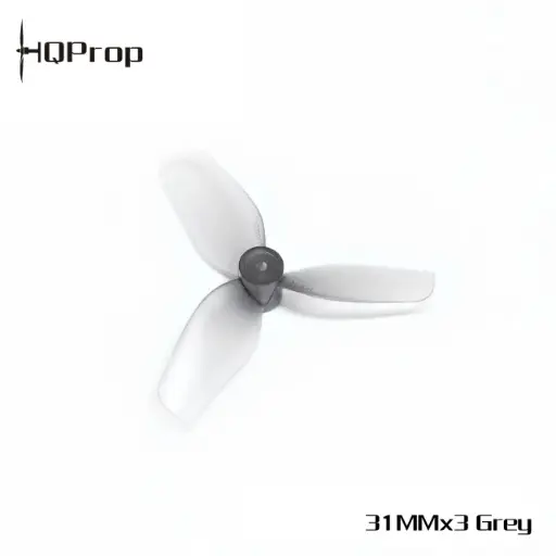 [31MMX3GR-PC-0.8MM] HQ Ultralight Whoop Prop 31MMX3(1.2X1.1X3) Grey(2CW+2CCW)-PC-0.8MM Shaft