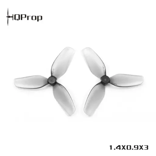 [U1.4X0.9X3GR-PC-1MM] Śmigła HQ Ultralight Whoop Prop 1.4X0.9X3 1mm shaft PC (2CW+2CCW) szare