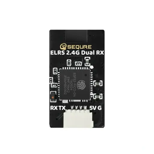 [ELRS24GHZDR0802T] SEQURE ELRS 2.4GHz Dual RX Receiver 80MM*2