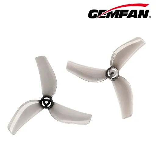 [PC1614-3B] Śmigła 3-łopatowe Gemfan 40mm 1614 PC 1mm 4L4R Czarne